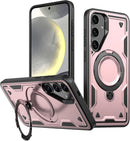 Heavy - Duty Galaxy S25 Ultra Case with 360° Rotatable Ring Kickstand