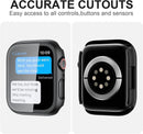 2 Pack Case with Tempered Glass Screen Protector for Apple Watch SE(2023) Series