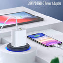 2 Pack USB C Charger Block, Dual Port Type C Wall Charger Fast Charging 20W Power Adapter Cube