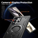 Heavy - Duty Galaxy S25 Ultra Case with 360° Rotatable Ring Kickstand