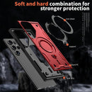 Heavy - Duty Galaxy S25 Ultra Case with 360° Rotatable Ring Kickstand