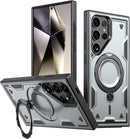 Heavy - Duty Galaxy S25 Ultra Case with 360° Rotatable Ring Kickstand