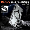 Heavy - Duty Galaxy S25 Ultra Case with 360° Rotatable Ring Kickstand