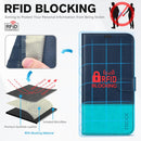 iPhone 16 Leather Magnetic Closure Protective Flip Cover Compatible Black