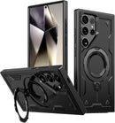 Heavy - Duty Galaxy S25 Ultra Case with 360° Rotatable Ring Kickstand