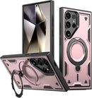 Heavy - Duty Galaxy S25 Ultra Case with 360° Rotatable Ring Kickstand