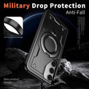 Heavy - Duty Galaxy S25 Ultra Case with 360° Rotatable Ring Kickstand