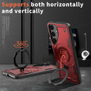 Heavy - Duty Galaxy S25 Ultra Case with 360° Rotatable Ring Kickstand