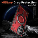 Heavy - Duty Galaxy S25 Ultra Case with 360° Rotatable Ring Kickstand