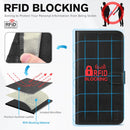 iPhone 16 Leather Magnetic Closure Protective Flip Cover Compatible Black