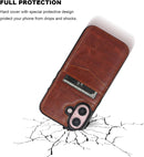 iPhone 16 Case Wallet Credit Card Holder Heavy Duty Protective Cover 16 6.1 Inch Mint Green