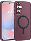 Samsung Galaxy S25/S24 Plus Screen Protector Translucent Magnetic Case