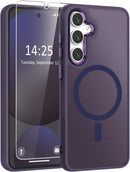 Samsung Galaxy S25/S24 Plus Screen Protector Translucent Magnetic Case