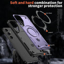 Heavy - Duty Galaxy S25 Ultra Case with 360° Rotatable Ring Kickstand