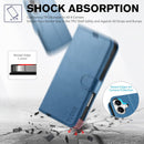 iPhone 16 Leather Magnetic Closure Protective Flip Cover Compatible Black
