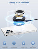 Wireless Charger 15W Fast Charging Pad Phone Ring Holder iPhone 12/13/16/17, Apple Watch