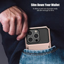 iPhone 16 Pro Case Card Holder Heavy Duty Dual Layer Shockproof Wallet Case