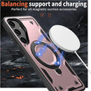 Heavy - Duty Galaxy S25 Ultra Case with 360° Rotatable Ring Kickstand