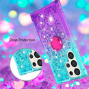 Samsung Galaxy S25 Plus Glitter Kickstand Gradient Quicksand Cover