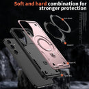 Heavy - Duty Galaxy S25 Ultra Case with 360° Rotatable Ring Kickstand