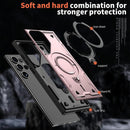 Heavy - Duty Galaxy S25 Ultra Case with 360° Rotatable Ring Kickstand