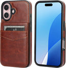 iPhone 16 Case Wallet Credit Card Holder Heavy Duty Protective Cover 16 6.1 Inch Mint Green