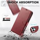 iPhone 16 Leather Magnetic Closure Protective Flip Cover Compatible Black