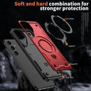 Heavy - Duty Galaxy S25 Ultra Case with 360° Rotatable Ring Kickstand