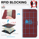 iPhone 16 Leather Magnetic Closure Protective Flip Cover Compatible Black