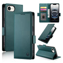 iPhone 17 Pro Max Magnetic Frosted Leather Wallet Case