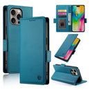 iPhone 17 Pro Max Magnetic Frosted Leather Wallet Case