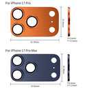 iPhone 17 Pro Max Orange Camera Protector – Bitcoin Metal Lens