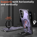 Heavy - Duty Galaxy S25 Ultra Case with 360° Rotatable Ring Kickstand