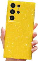 Samsung Galaxy S25 Ultra Bling Glitter Case – Thin Slim Shockproof Soft TPU Protective Cover with Sparkly Design for Girls