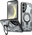 Heavy - Duty Galaxy S25 Ultra Case with 360° Rotatable Ring Kickstand