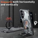 Heavy - Duty Galaxy S25 Ultra Case with 360° Rotatable Ring Kickstand