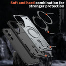 Heavy - Duty Galaxy S25 Ultra Case with 360° Rotatable Ring Kickstand