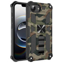 Camouflage Armor Kickstand TPU + PC Magnetic Phone Case