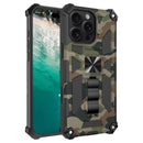 Camouflage Armor Kickstand TPU + PC Magnetic Phone Case