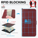 iPhone 16 Leather Magnetic Closure Protective Flip Cover Compatible Black