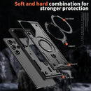 Heavy - Duty Galaxy S25 Ultra Case with 360° Rotatable Ring Kickstand