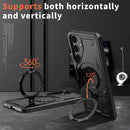 Heavy - Duty Galaxy S25 Ultra Case with 360° Rotatable Ring Kickstand