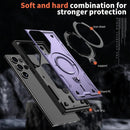 Heavy - Duty Galaxy S25 Ultra Case with 360° Rotatable Ring Kickstand