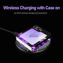 for Galaxy Z Flip 6 Case,Glitter Floral Pattern Hard PC Slim Shockproof Full Body Protective Girls Case