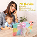 for Ipad 9Th 8Th 7Th Generation Case with Kickstand Butterfly Wings Pencil Holder for Ipad 10.2 Case Heavy Duty