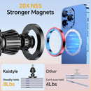 MagSafe car mount with twenty strong magnets dash phone holder 360 degree rotation for iPhone 17 Pro Max 15 14 13 12