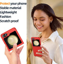 For Samsung Galaxy Z Flip 6 Case with Front Tempered Glass, Ultra - Thin, Anti - Drop, Shockproof Protective Phone Case