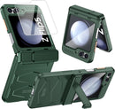 Galaxy Z Flip 5 Z Flip 5 Case Hinge Protection& Built - in Screen Protector Ultra Thin Case