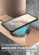 Google Pixel 7 Pro, Full - Body Rugged Belt - Clip & Kickstand Case Screen Protector Black