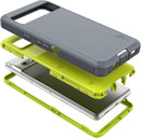 Google Pixel 7A Heavy Duty Military Grade Hybrid Etched Grip Bumper Rigid Hard Plastic case